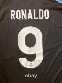 2009-10 Real MADRID Away No. 9 RONALDO UCL 09-10 RMCF UEFA CL jersey shirt