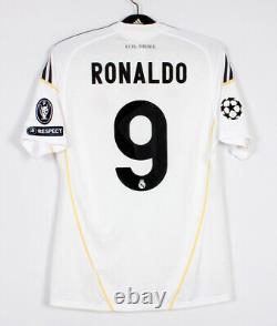 2009-10 Real MADRID Home S/S No. 9 RONALDO UCL 09-10 RMCF UEFA CL jersey shirt