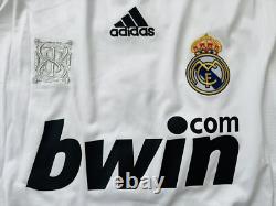 2009/10 Real Madrid Home Long Sleeves Shirt Jersey No. 9 C. Ronaldo Size 2XL