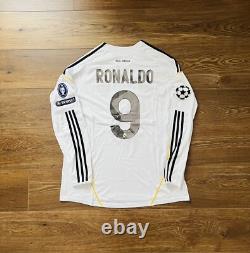 2009/10 Real Madrid Home Long Sleeves Shirt Jersey No. 9 C. Ronaldo Size 2XL
