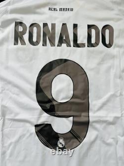 2009/10 Real Madrid Home Long Sleeves Shirt Jersey No. 9 C. Ronaldo Size 2XL