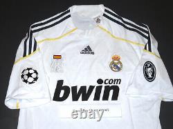 2009-2010 Adidas Sample Real Madrid Jersey Shirt Kit UCL Champions League Home