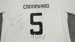 2009 Fabio Cannavaro Real Madrid Signed ADIDAS Match Soccer Shirt Jersey
