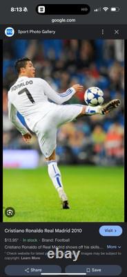 2010/11 Real Madrid Home Jersey #7 Cristiano Ronaldo Authentic Size Large