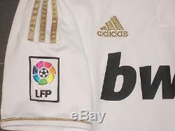 2011/2012 Adidas Real Madrid Cristiano Ronaldo Jersey Shirt Kit Home Gold White
