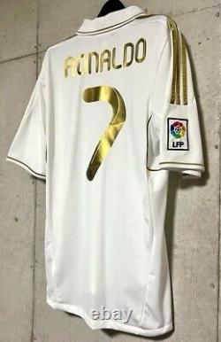 2011 2012 Real Madrid Cristiano Ronaldo #7 Official Home Jersey Shirt Size L