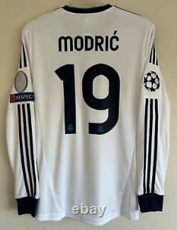 2012/13 Adidas Real Madrid Luka Modric Long Sleeve Home Jersey M shirt croatia