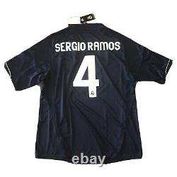 2012/13 Real Madrid Away Jersey #4 Sergio Ramos XL Adidas Soccer Football NEW