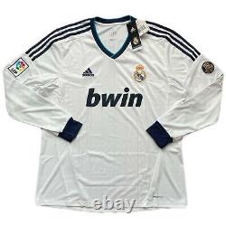2012/13 Real Madrid Home Jersey #7 Ronaldo XL Adidas Long Sleeve Soccer CR7 NEW