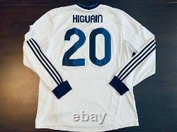 2012-2013 Rare Real Madrid CF Home Soccer Jersey Higuaín Longsleeves XL