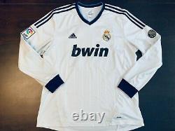 2012-2013 Rare Real Madrid CF Home Soccer Jersey Higuaín Longsleeves XL