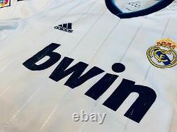 2012-2013 Rare Real Madrid CF Home Soccer Jersey Higuaín Longsleeves XL