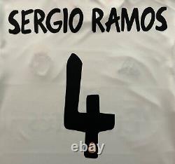2013/14 Adidas Real Madrid Sergio Ramos Long Sleeve Jersey M UCL Final shirt kit