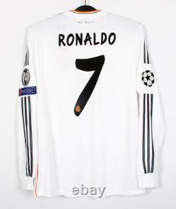 2013-14 Real MADRID Home L/S No. 7 RONALDO UCL 2014 UEFA FINAL Jersey Shirt