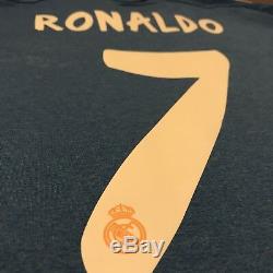 2013/14 Real Madrid Away Jersey #7 RONALDO Medium Adidas Soccer LOS BLANCOS NEW