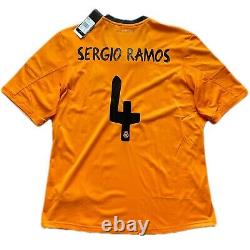 2013/14 Real Madrid Third Jersey #4 Sergio Ramos XL Football LOS BLANCOS NEW