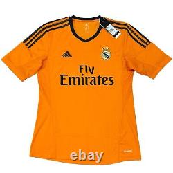 2013/14 Real Madrid Third Jersey #7 RONALDO Medium Adidas Soccer CR7 Orange Kit