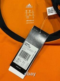 2013/14 Real Madrid Third Jersey #7 RONALDO Medium Adidas Soccer CR7 Orange Kit