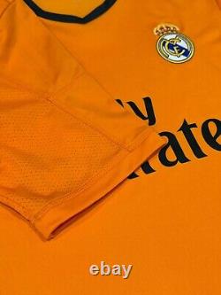 2013/14 Real Madrid Third Jersey #7 RONALDO Medium Adidas Soccer CR7 Orange Kit