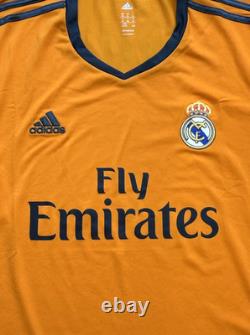 2013/14 Real Madrid Third Jersey #7 Ronaldo XL adidas Soccer Orange 3rd Kit