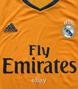 2013/14 Real Madrid Third Jersey #7 Ronaldo XL adidas Soccer Orange 3rd Kit