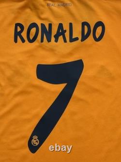 2013/14 Real Madrid Third Jersey #7 Ronaldo XL adidas Soccer Orange 3rd Kit