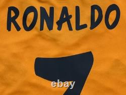 2013/14 Real Madrid Third Jersey #7 Ronaldo XL adidas Soccer Orange 3rd Kit