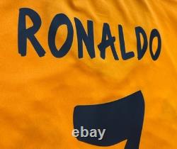 2013/14 Real Madrid Third Jersey #7 Ronaldo XL adidas Soccer Orange 3rd Kit