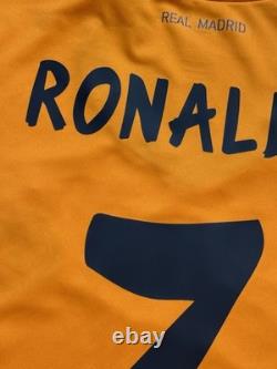 2013/14 Real Madrid Third Jersey #7 Ronaldo XL adidas Soccer Orange 3rd Kit