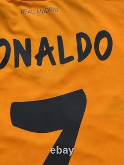 2013/14 Real Madrid Third Jersey #7 Ronaldo XL adidas Soccer Orange 3rd Kit