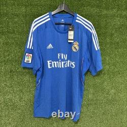 2013/2014 Adidas Real Madrid Cristiano Ronaldo Away Blue Jersey Shirt BNWT XL