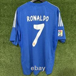 2013/2014 Adidas Real Madrid Cristiano Ronaldo Away Blue Jersey Shirt BNWT XL