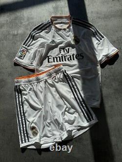 2013 Real Madrid Home Soccer Kit Youth #4 Sergio Ramos Adidas Soccer Jersey