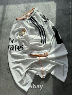 2013 Real Madrid Home Soccer Kit Youth #4 Sergio Ramos Adidas Soccer Jersey