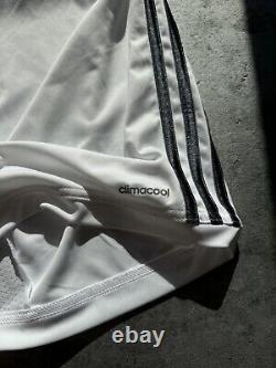 2013 Real Madrid Home Soccer Kit Youth #4 Sergio Ramos Adidas Soccer Jersey