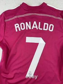 2014-15 Adidas Real Madrid Away Soccer Jersey Cristiano Ronaldo Men's Medium Kit