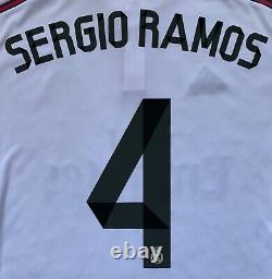 2014/15 Adidas Real Madrid Long Sleeve Sergio Ramos Jersey L shirt psg