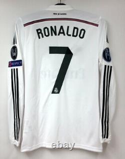 2014-15 Real MADRID Home L/S No. 7 RONALDO 14-15 RMCF UEFA CL jersey shirt