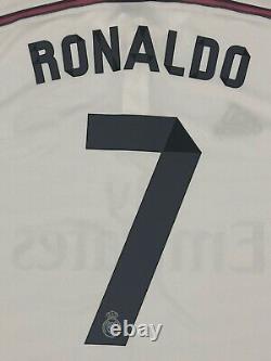 2014/15 Real Madrid Home Jersey #7 RONALDO XL Adidas Long Sleeve CR7 NEW
