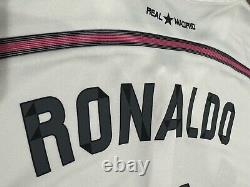 2014/15 Real Madrid Home Jersey #7 RONALDO XL Adidas Long Sleeve CR7 NEW