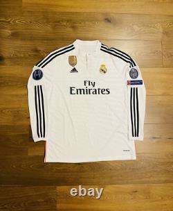2014/15 Real Madrid Home L/S Shirt Jersey UCL No. 7 Ronaldo Size 2XL