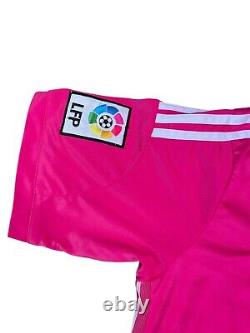 2014-2015 Adidas Authentic Real Madrid Cristiano Ronaldo Pink Jersey Medium Men