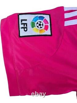 2014-2015 Adidas Authentic Real Madrid Cristiano Ronaldo Pink Jersey Medium Men