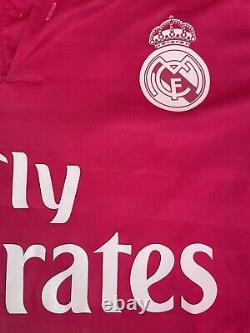 2014-2015 Adidas Authentic Real Madrid Cristiano Ronaldo Pink Jersey Medium Men