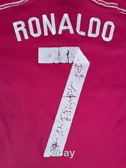 2014-2015 Adidas Authentic Real Madrid Cristiano Ronaldo Pink Jersey Medium Men