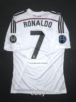 2014-2015 Adidas Real Madrid Cristiano Ronaldo Champions League Kit Jersey Shirt