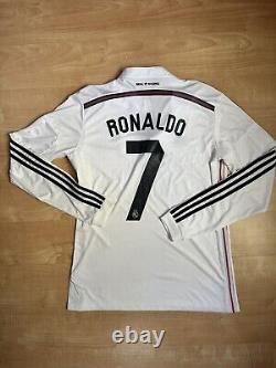 2014/2015 Adidas Real Madrid Cristiano Ronaldo Long Sleeve Kit Jersey Shirt