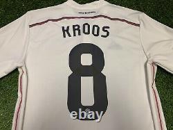 2014 2015 Real Madrid Kroos Jersey Shirt Kit Adidas Medium M White Home 8 Liga