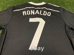 2014 2015 Real Madrid Ronaldo Adidas Jersey Shirt Kit Large L Black Third Dragon