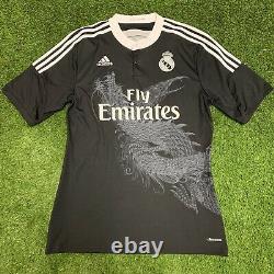 2014 2015 Real Madrid Ronaldo Adidas Jersey Shirt Kit Large L Black Third Dragon